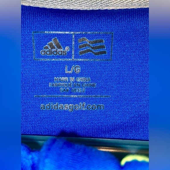 2/49$ Men’s Adidas full zip neon yellow & blue‎ sport Golf Jacket Sz Large - Picture 2 of 11